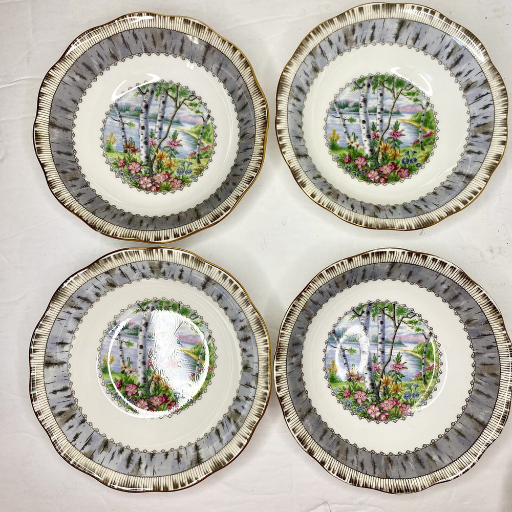 Royal Albert - SILVER BIRCH - Bone China - 5 3/8 Inch DESSERT / FRUIT BOWL